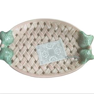 PORCELAINLACE  Porcelain Woven Tray